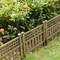 Plastic Outdoor Decor Garden Flower Edger Fence, Border, Set of 4 Panels, Bronze